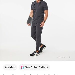 Men's Figs Gray Scrubs